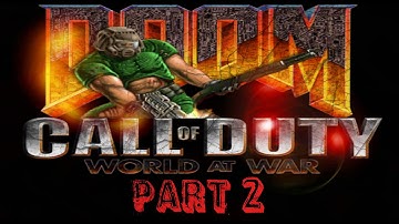 DOOM E1M2 - Nuclear Plant in CALL OF DUTY!!! solo complete #2 - World at war custom zombies
