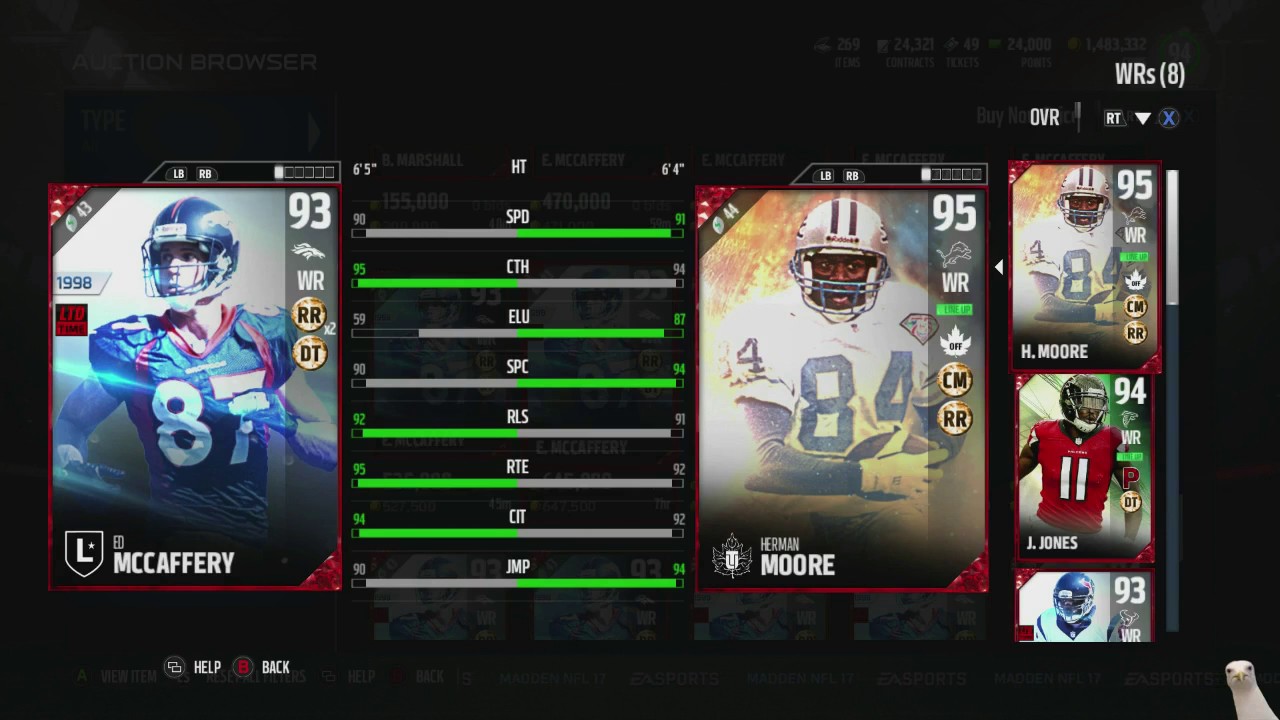 Madden 17 Ultimate Team-2 New Legends! Ed " To Tall " Jones! Ed Mccaffery!-Madden 17 Ultimate Team