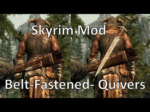 Belt Fastened Quiver Skyrim Mod Youtube