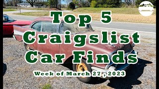 Top 5 Craigslist Cars - Week of March 27, 2023