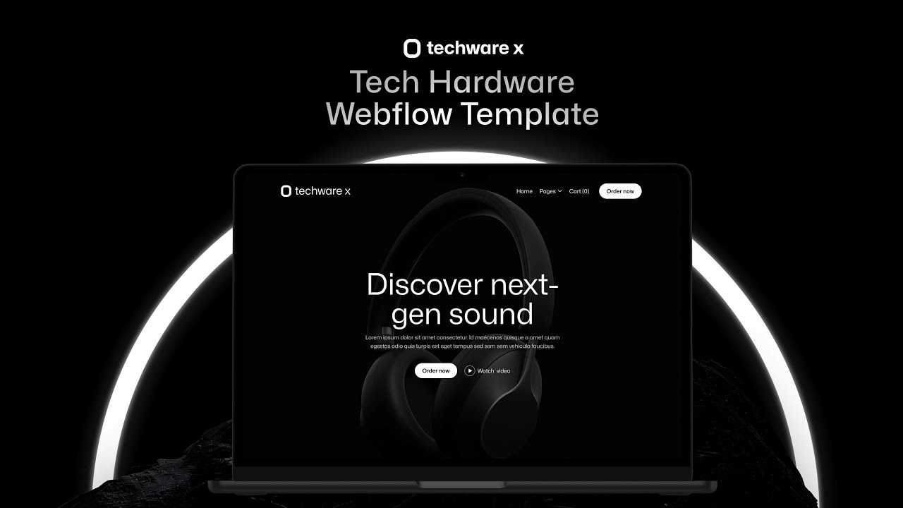 Techware X - Tech Hardware Webflow Template | BRIX Templates - YouTube