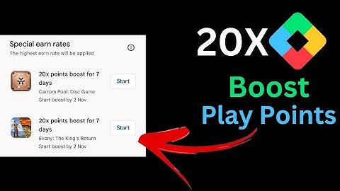 20X Points Boost For 7 Days | Google Play Points India