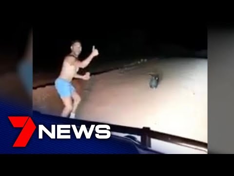 Off-duty police officer filmed stoning wombat and bragging about it | Adelaide | 7NEWS