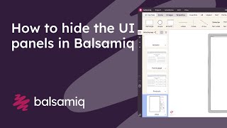 How to hide UI panels in Balsamiq