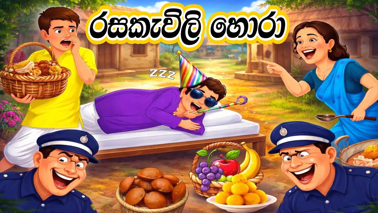 මෙහෙමත් හොරුත් ඉන්නවනේ හැබැටම.🤣🤣 #sinhalacartoon #kathandara #sinhalaanimation