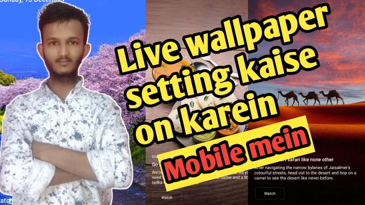 How to live wallpaper setting on Mobile || mobile se live wallpaper kaise settings karein |