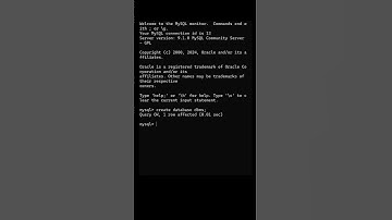 Create and use database #databasemanagementsystems #createdatabase #mysql #mysqltutorials