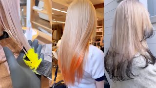 اخر صبغات الشعر 2022 - صبغ اطراف الشعر بالوان رائعه Hair dye