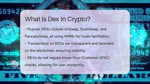 What Is Dex In Crypto? - CryptoBasics360.com