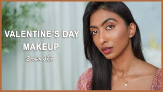 Valentines day makeup for brown skin| New brown girl friendly products I am loving