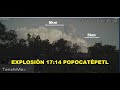 Explosión Popocatépetl mas de 7.6km foto satelital de la NASA