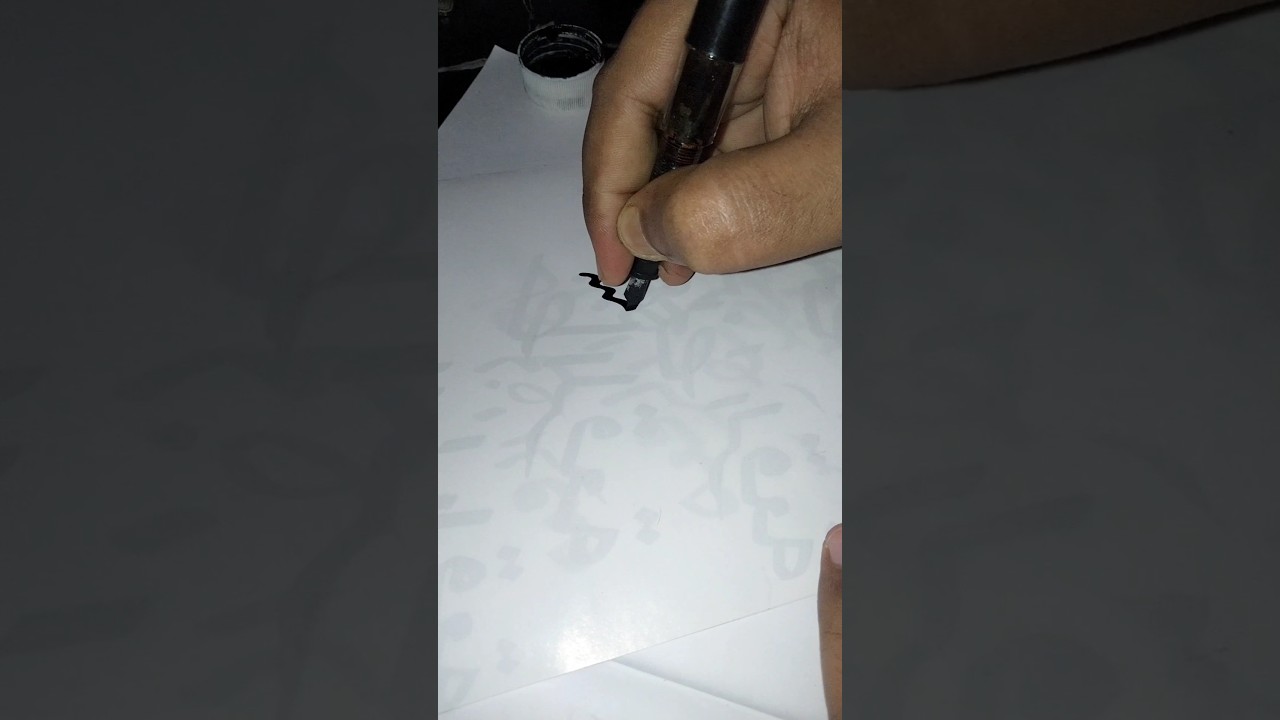 Arabic calligraphy #tiktok #shorts#shortvideo #viral #callygraphy#art #artist #ruhulaminofficial2.00