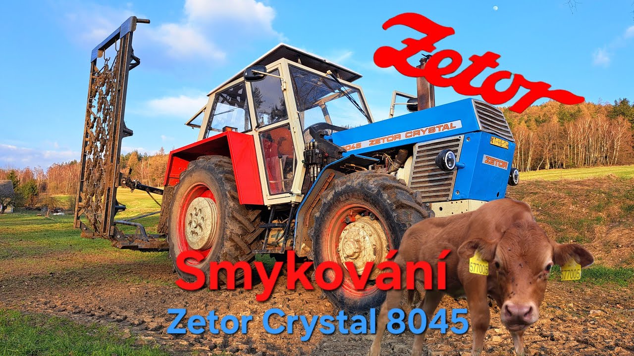 Zetor Crystal 8045 po GO, smykování pastvin a luk/2024