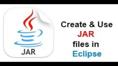 Create and Use Jar Files through Eclipse