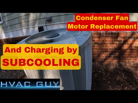 Trane Condenser Fan Motor - Charging By Subcooling - YouTube