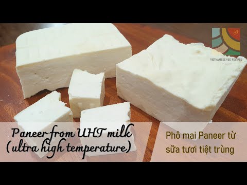 Video Paneer from UHT milk | Phô mai paneer từ sữa tươi tiệt... - youtube