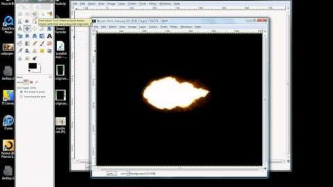 Lego gun shot tutorial in gimp 2.6