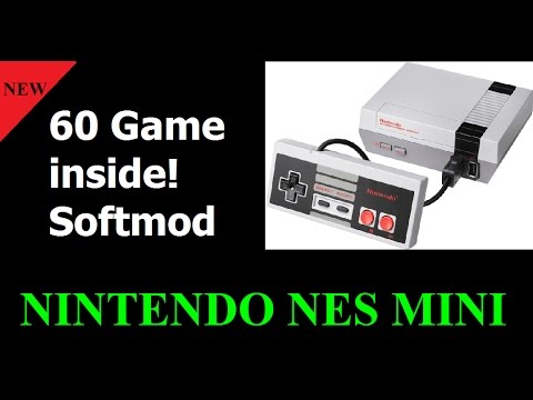 Nintendo Nes Mini jail hacked mod. 60 game included!