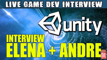 Live Dev Unity Interview - With Elena & Andre (Mix and Jam) from UNITY!