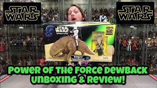 Dewback & Sandtrooper Star Wars Power Of The Force Unboxing & Review! Bonus Free Puppet Show!