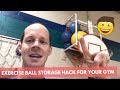 Exercise Ball Storage Hack for your Gym Exercise Ball Storage Hack for your Gym