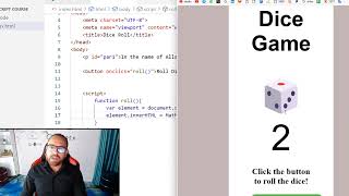 #2.1 JavaScript tutorial | Dice Game | كورس جافا اسكريبت