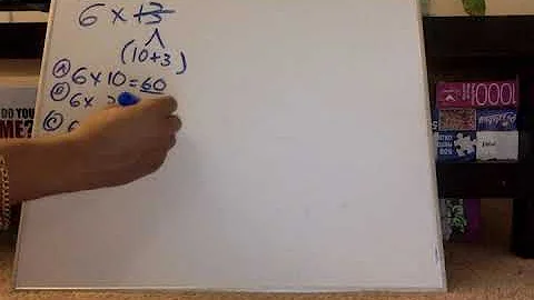 Multiplying a one digit times a two digit number by decomposing one factor.