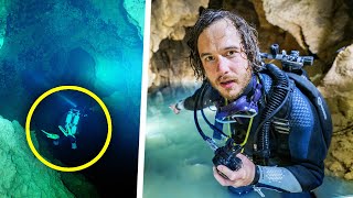 J’explore une grotte inondée (claustrophobie)