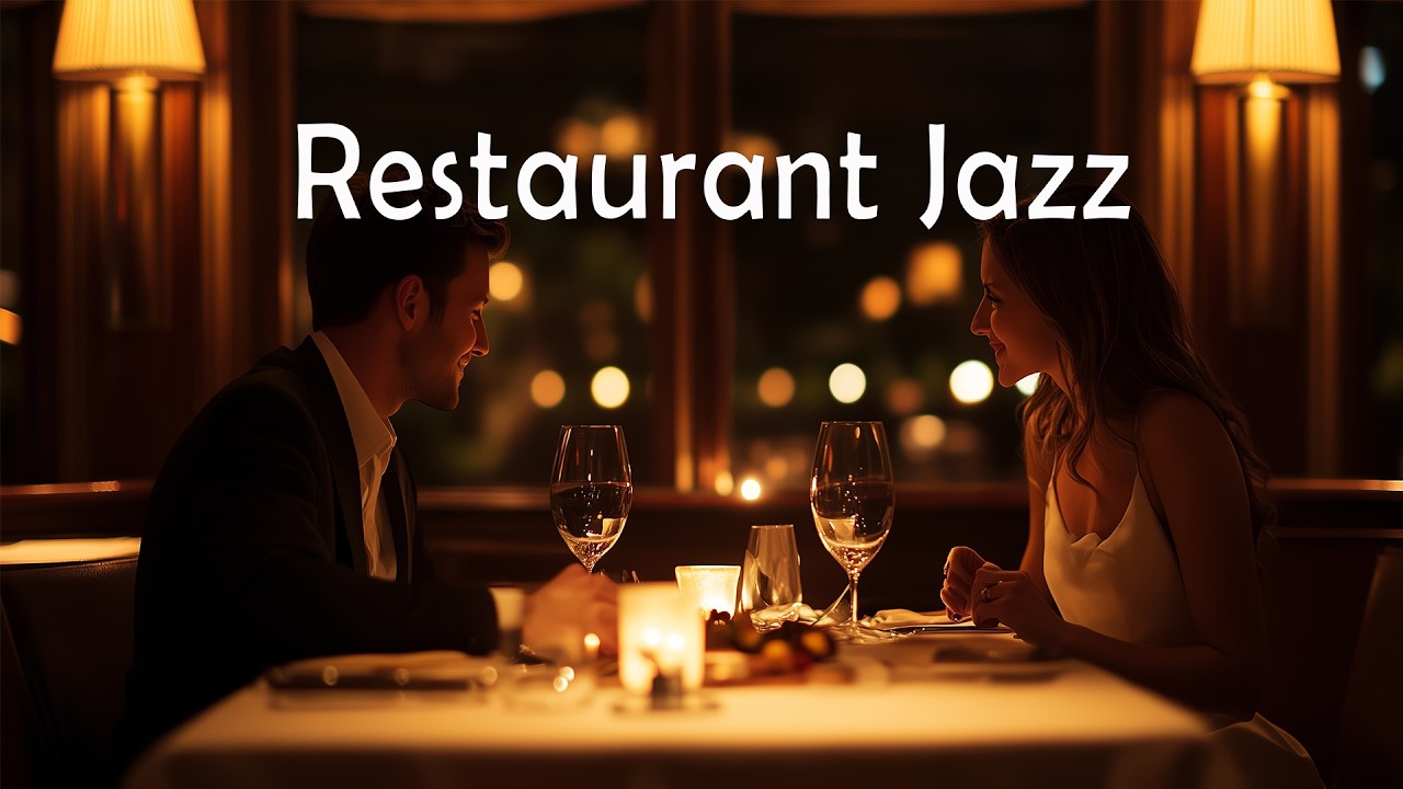 🎷Restaurant Jazz Music 🍷 Smooth Saxophone Dinner Ambience for Relaxing ...