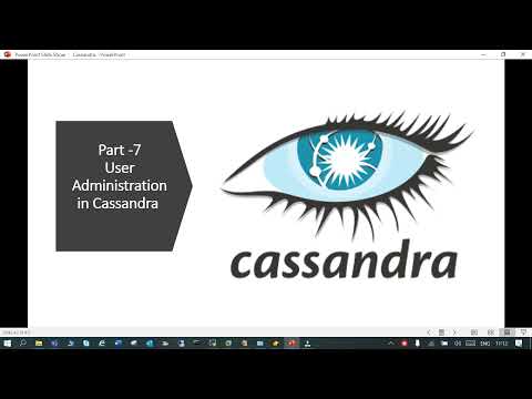 Part 7 - User management in Cassandra