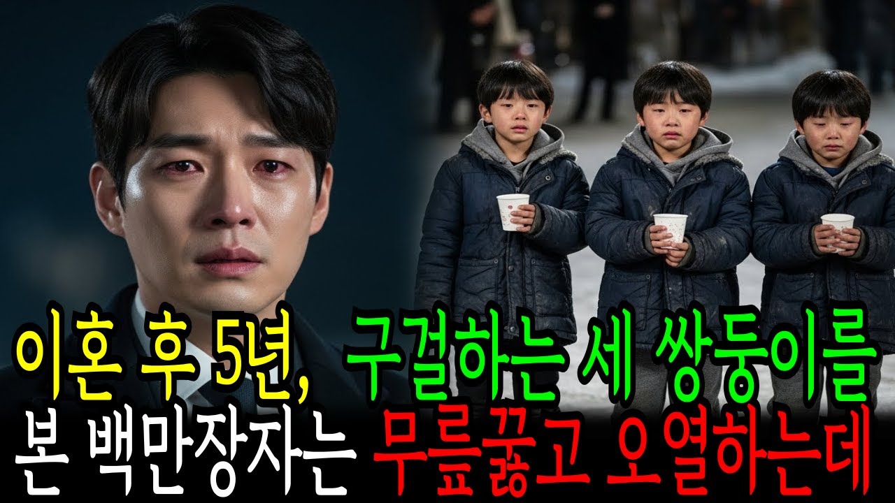 이혼 5년 후, 길에서 구걸하는 전 아내와 세쌍둥이를 발견한 백만장자는 숨겨진 진실에 오열하는데 | 오디오북 | 감동사연