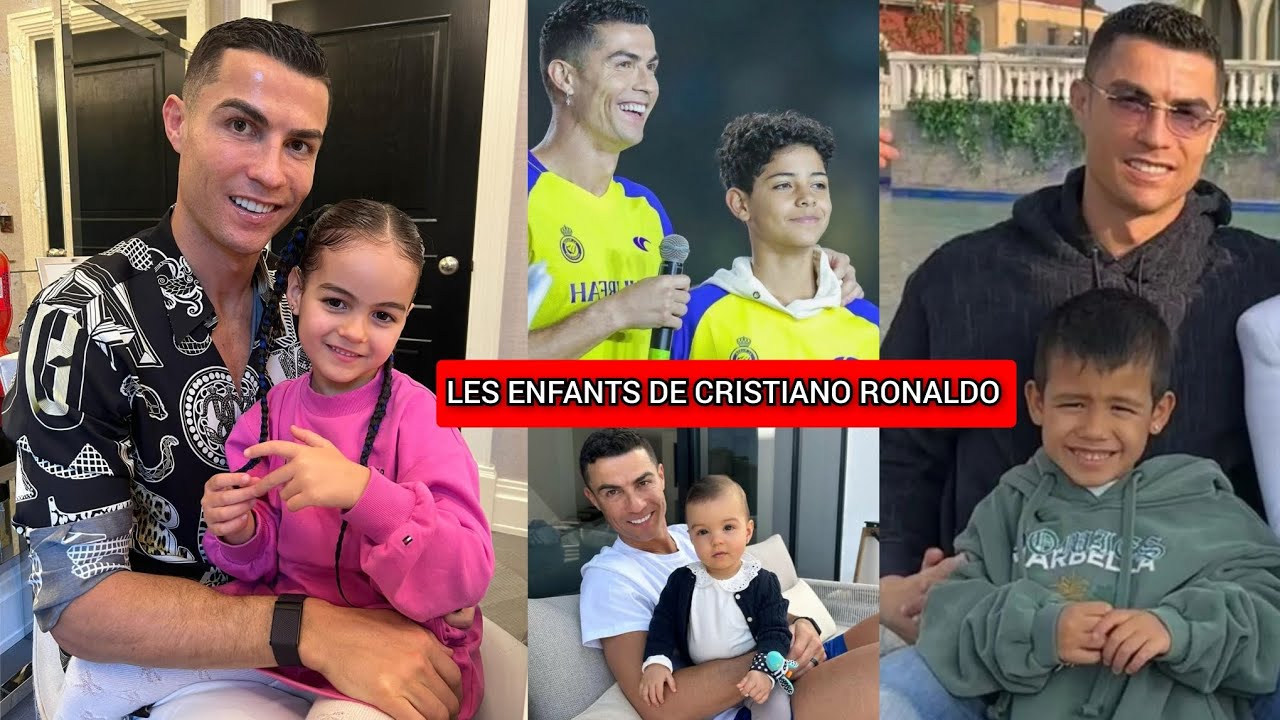 TOUS LES ENFANTS DE CRISTIANO RONALDO (CRISTIANO JR, GEORGINA, MATEO, EVA,  ALANA, BELLA, ETC) 