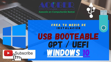 💻 CREAR USB BOOTEABLE PARTICIONES GPT / UEFI / CON WINDOWS 10 / RUFUS 3.9 💻
