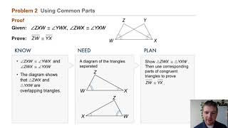 Geometry 4-7 Congruence in Overlapping Triangles: Problem 2 - Using Common Parts