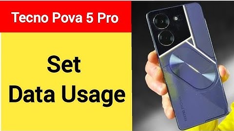 How to set data usage, tecno Pova 5 Pro me data limit Kaise lagaen