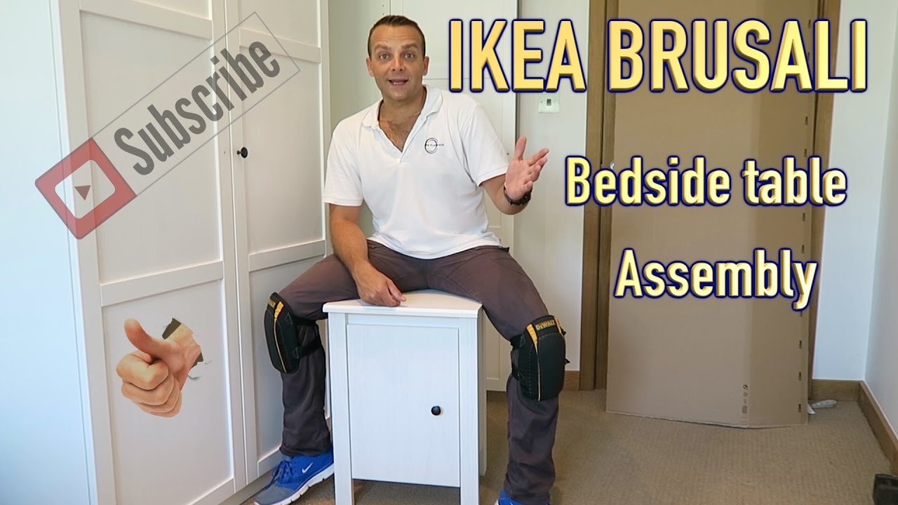 IKEA BRUSALI Bedside Table assembly