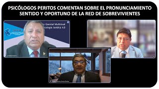 Tres peritos de la Asociación Peruana de Psicología Jurídica y Forense
