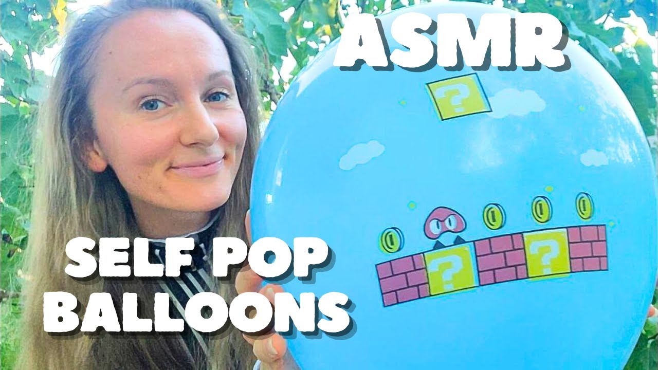 ASMR Mario Bros Balloons | Blowing Up Balloons And Pop
