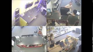 RAM Tech - Stealing notebook - 4 Camera View