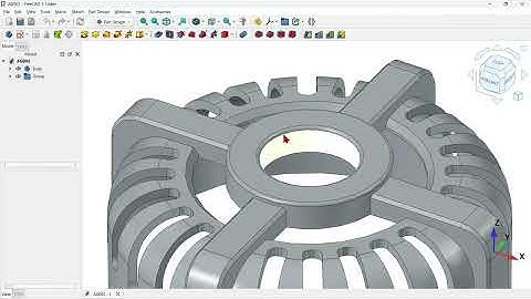 FreeCAD 1.1: 3D modeling exercise 5 | Sketch + PartDesign, Pad, Pocket + MultiTransform