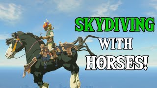 Taking a Horse SKYDIVING! | Zelda: Breath of the Wild