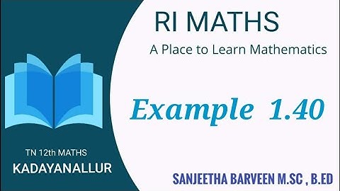 Example  1.40