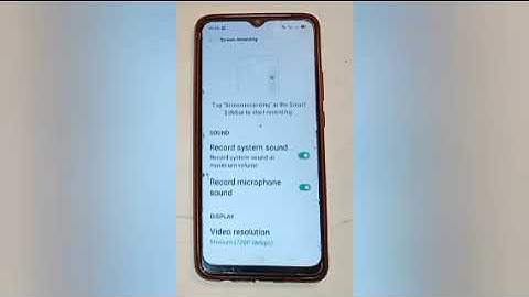 How to enable screen recording in realme c15,enable screen recording setting