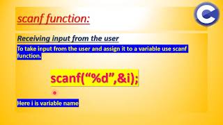 (12) scanf Function in C Programming Language | C Programming Language | scanf function with example