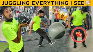 Juggling any Ball Challenge ✅ | Rugby Ball, Yoga Ball, What else? 😱