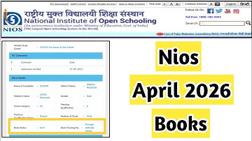 Nios April 2026 Books | Task Is Helping NIOS  #nios #exam #april #marksheet