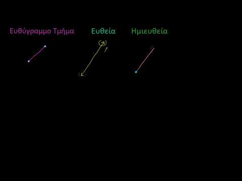 Βίντεο: Ποια είναι η διαφορά μεταξύ ενός ευθύγραμμου τμήματος και μιας ακτίνας;