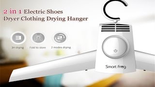 Smart Frog 2 in1 Portable Clothing Drying Hanger Shoes Dryer