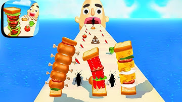 Sandwich Runner - SpeedRun All Levels gameplay android ios new update part 02