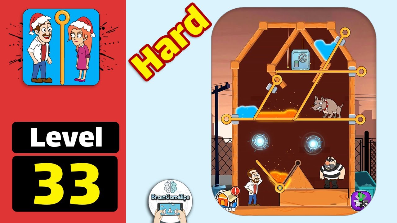 Home Pin: Pull The Pin Puzzle - Hard Level 33 Walkthrough